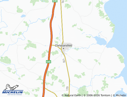 MICHELIN Christiansfeld map - ViaMichelin