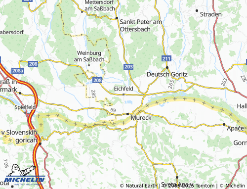 MICHELIN-Landkarte Eichfeld - ViaMichelin
