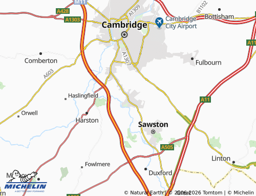 Carte MICHELIN Great Shelford - ViaMichelin