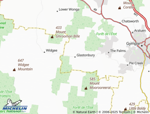 MICHELIN Glastonbury map - ViaMichelin