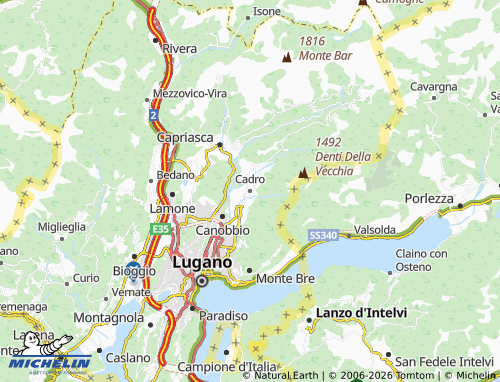 Mappa MICHELIN Cadro - ViaMichelin