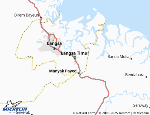 MICHELIN Langsa Timur map - ViaMichelin
