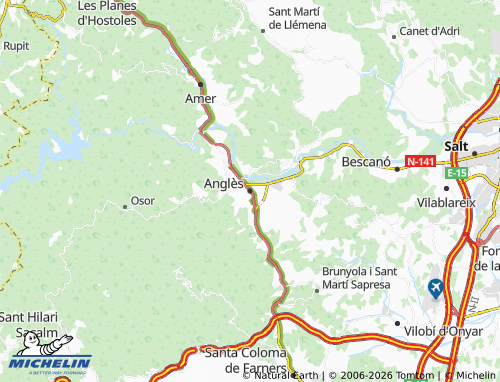 Carte MICHELIN Anglès - ViaMichelin