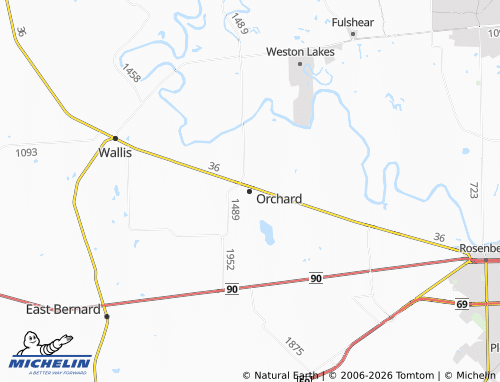 Mapa MICHELIN Orchard - ViaMichelin