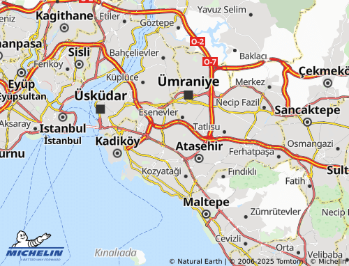 MICHELIN Esatpaşa map - ViaMichelin