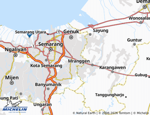 MICHELIN Pedurungan map - ViaMichelin