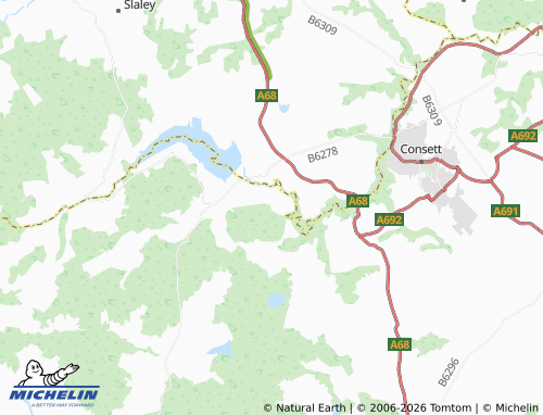 Carte MICHELIN Muggleswick - ViaMichelin