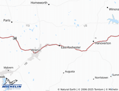 MICHELIN East Rochester map - ViaMichelin