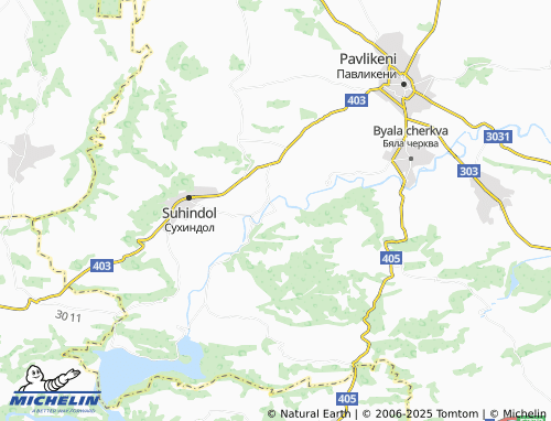 MICHELIN Krasno Gradishte map - ViaMichelin