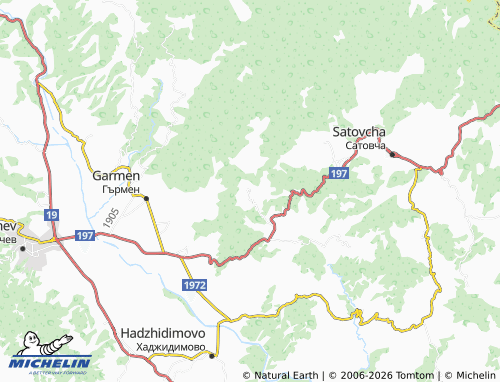 MICHELIN-Landkarte Krushevo - ViaMichelin