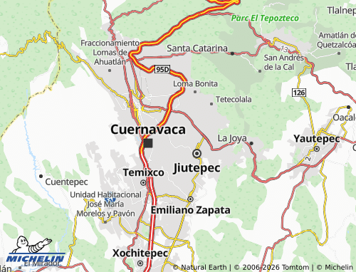 MICHELIN-Landkarte Parques Sumiya, Cuernavaca - ViaMichelin