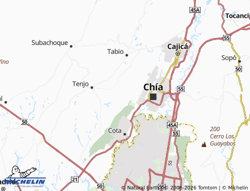 Mapa MICHELIN Guangata - ViaMichelin