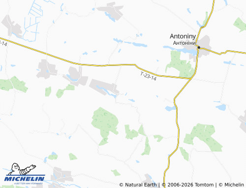 Carte MICHELIN Tereshky - ViaMichelin