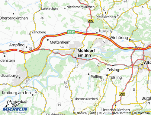 MICHELIN-Landkarte Mühldorf am Inn - ViaMichelin