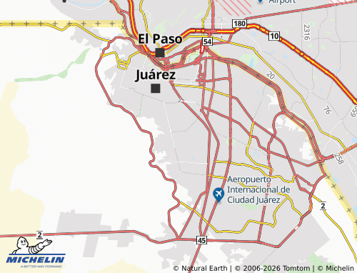 MICHELIN Condominios Azteca map - ViaMichelin