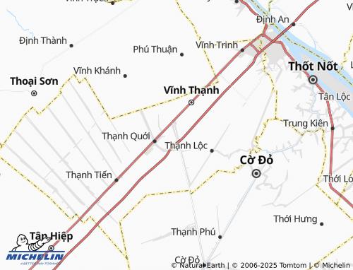 MICHELIN-Landkarte Vĩnh Thạnh - ViaMichelin