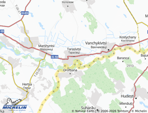 Mappa MICHELIN Tarasivtsi - ViaMichelin