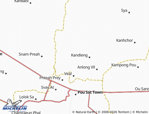Mapa MICHELIN Svay Luong - ViaMichelin