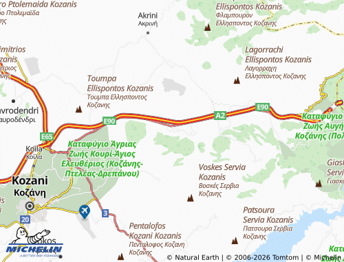 Carte MICHELIN Koilada - ViaMichelin