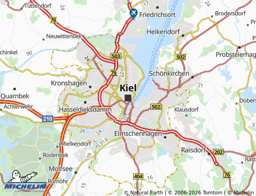 MICHELIN Kiel map - ViaMichelin