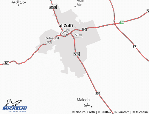 Carte MICHELIN al-Wahah - ViaMichelin