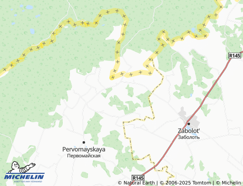 MICHELIN Petyulevtsy map - ViaMichelin