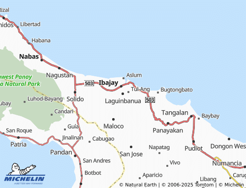 MICHELIN Laguinbanua map - ViaMichelin