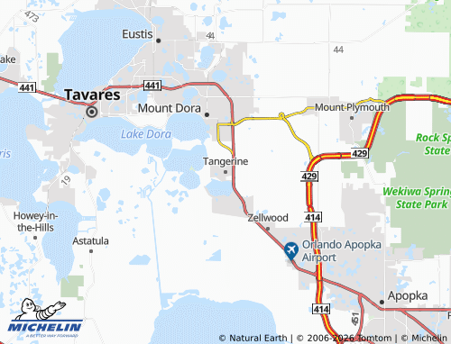 Mapa MICHELIN Tangerine - ViaMichelin