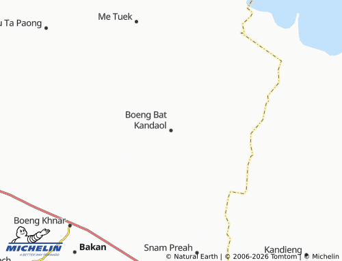 Carte MICHELIN Boeng Bat Kandaol - ViaMichelin