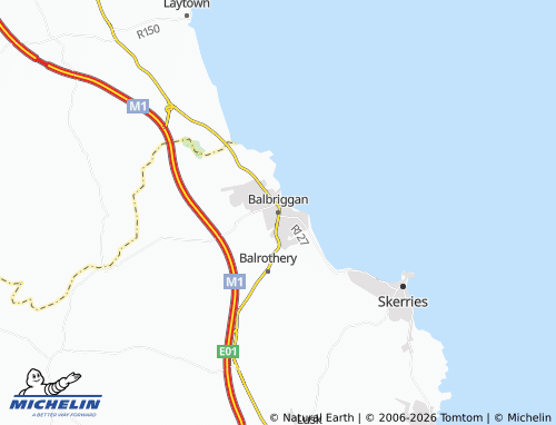 Kaart MICHELIN Balbriggan - ViaMichelin