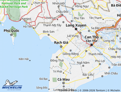 MICHELIN Rạch Giá map - ViaMichelin