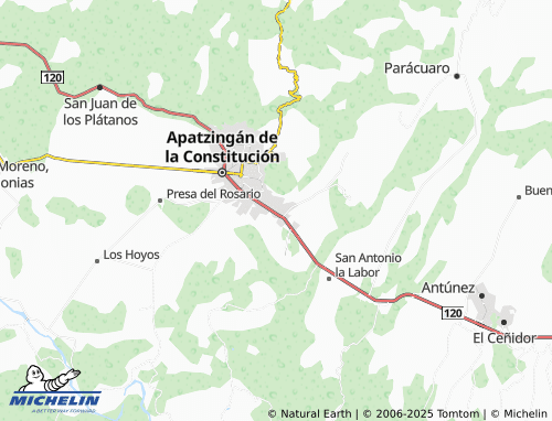 MICHELIN Unidad Habitacional La Parota map - ViaMichelin