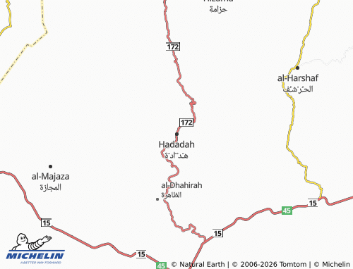MICHELIN-Landkarte Hadadah - ViaMichelin