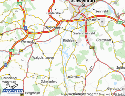 MICHELIN-Landkarte Garstadt - ViaMichelin