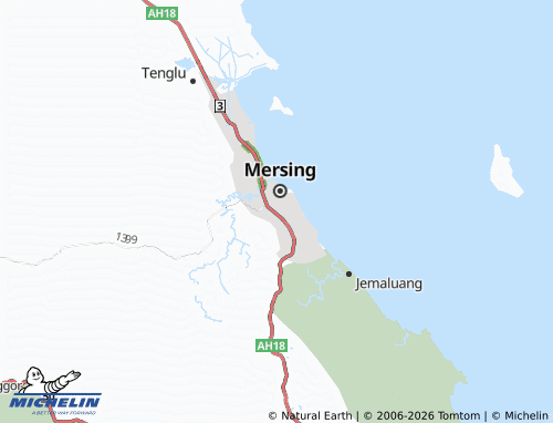 Mapa MICHELIN Taman Seri Mersing - ViaMichelin