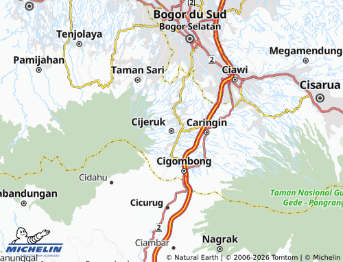 Mapa MICHELIN Cijeruk - ViaMichelin