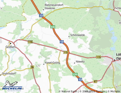 MICHELIN-Landkarte Freiwalde - ViaMichelin