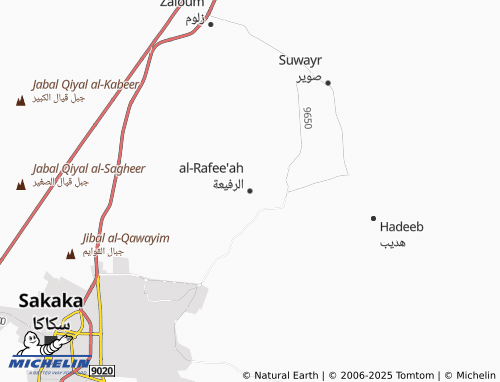 Carte MICHELIN al-Rafee'ah - ViaMichelin