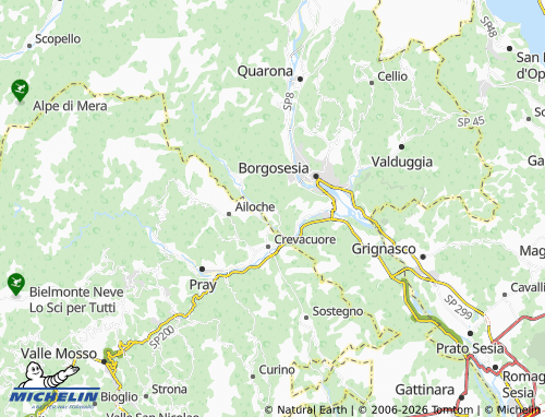 Mapa MICHELIN Guardabosone - ViaMichelin
