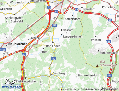 MICHELIN Walpersbach map - ViaMichelin