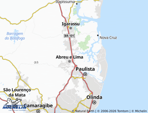 Mappa MICHELIN Fosfato - ViaMichelin