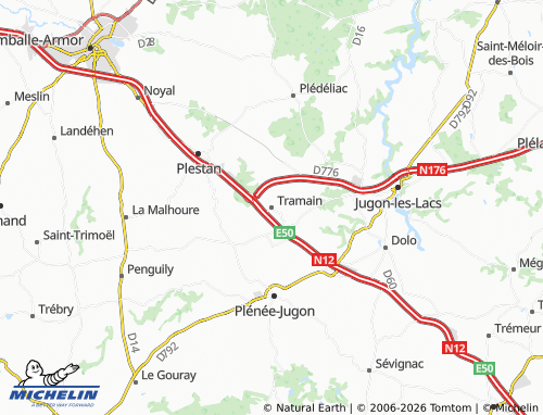 MICHELIN Tramain map - ViaMichelin