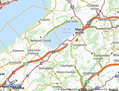 Mappa MICHELIN Faoug - ViaMichelin