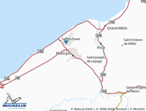 Mapa MICHELIN Mont-Joli - ViaMichelin