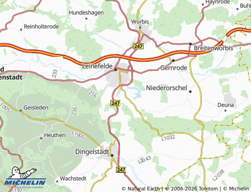 MICHELIN Birkungen map - ViaMichelin