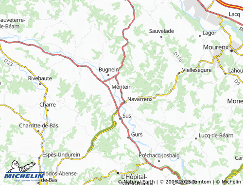 MICHELIN Méritein map - ViaMichelin