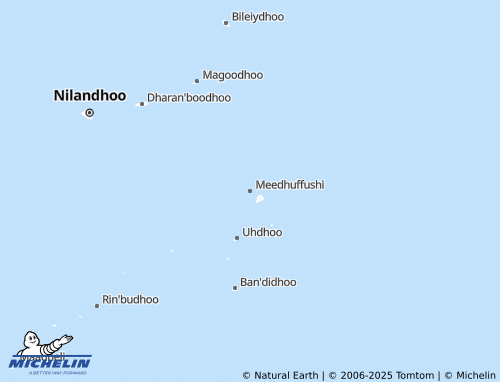 MICHELIN Meedhuffushi map - ViaMichelin