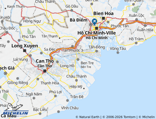 MICHELIN-Landkarte Ben Tre - ViaMichelin