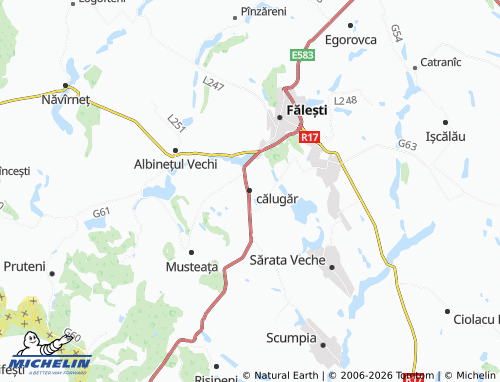 MICHELIN călugăr map - ViaMichelin