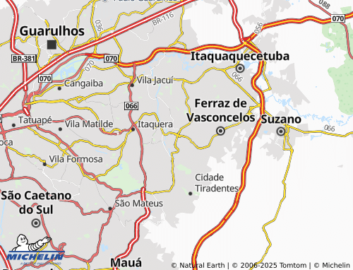 MICHELIN Guaianases map - ViaMichelin